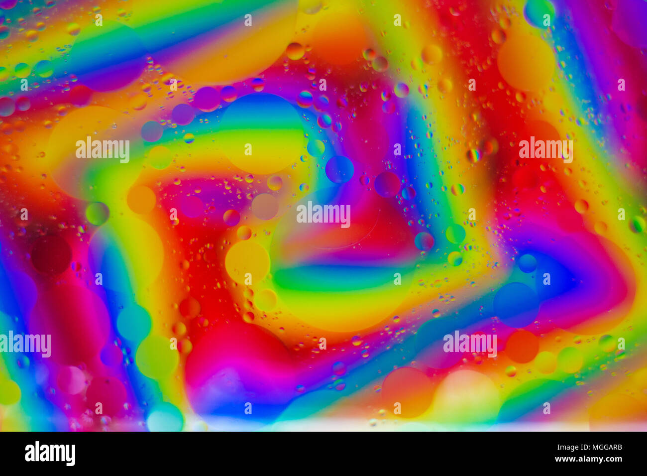 Colourful oil and water Stock Photo - Alamy