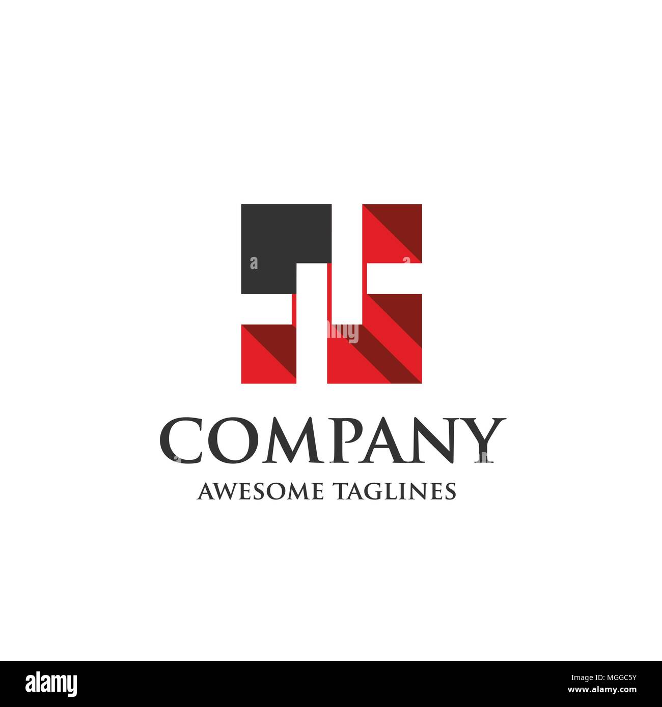 Chain Link Fence Logo Creative Fence Symbol Concept Home And