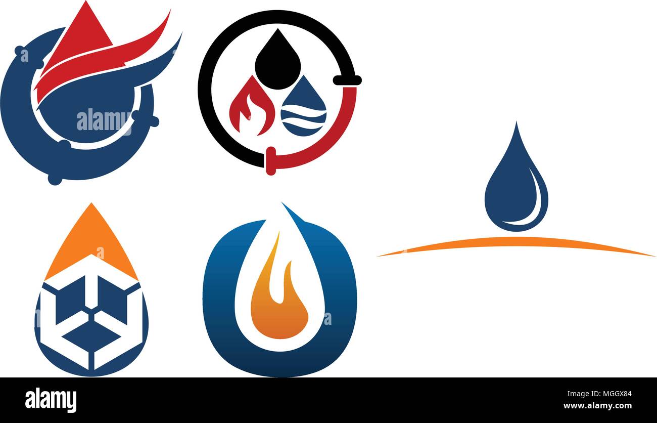 Oil Water Gas Pipe Solution Set Stock Vector Image & Art Alamy