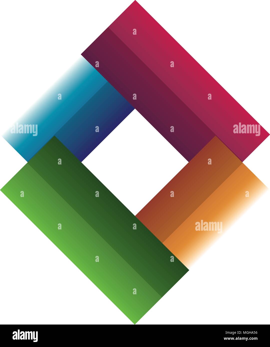 business emblem with rhombus shape Stock Vector Image & Art - Alamy