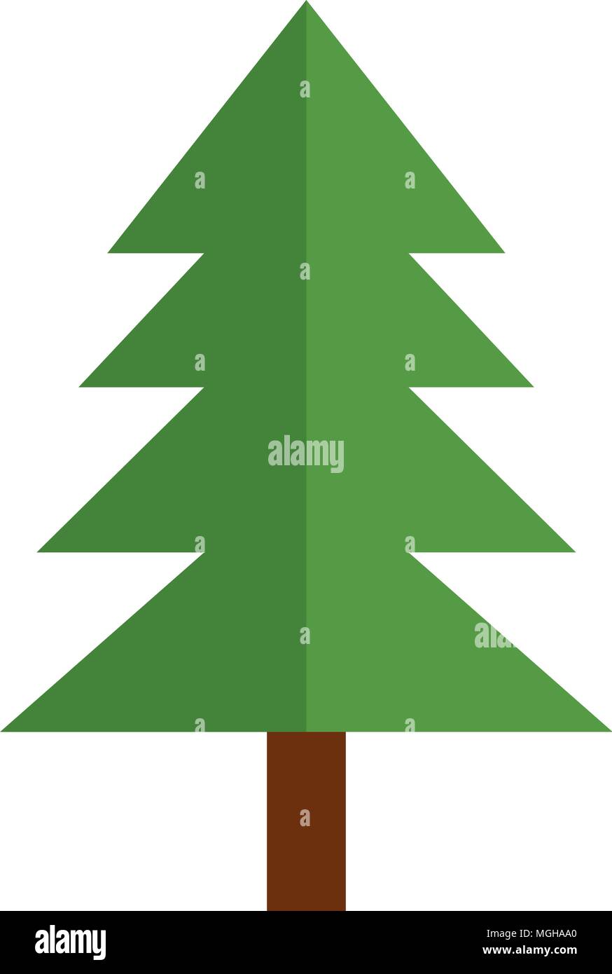 pine tree plant natural icon Stock Vector Image & Art - Alamy