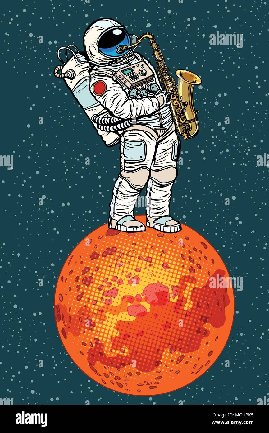 Astronaut on planet mars hi-res stock photography and images - Alamy
