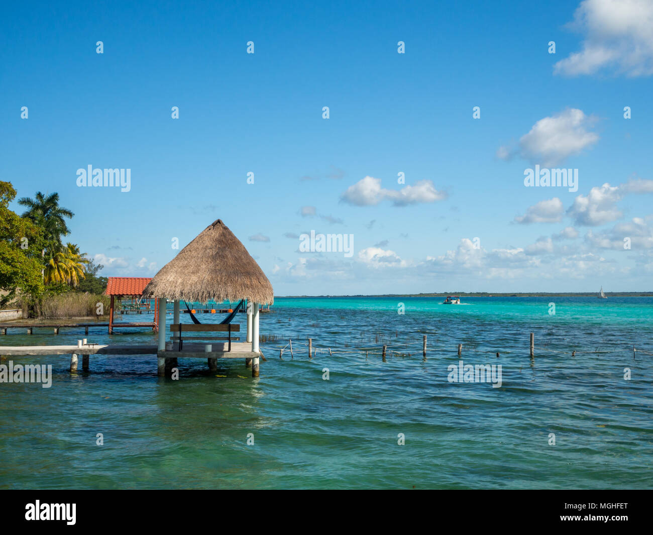Bacalar, Mexico, South America: [Lake Bacalar, clear waters ...