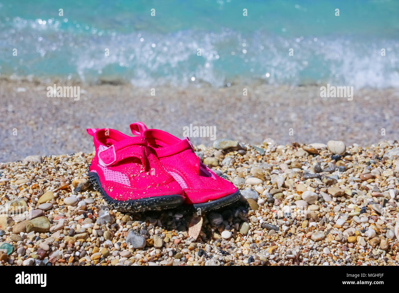 coral shoes for beach