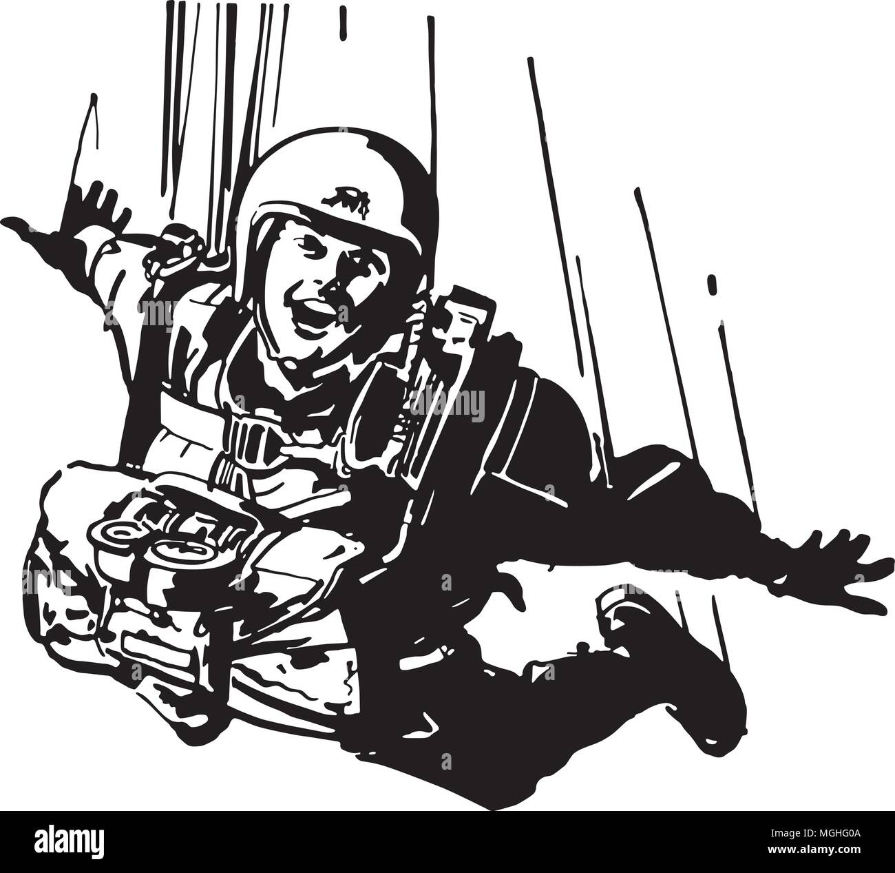 Skydiving Stock Vector Images - Alamy