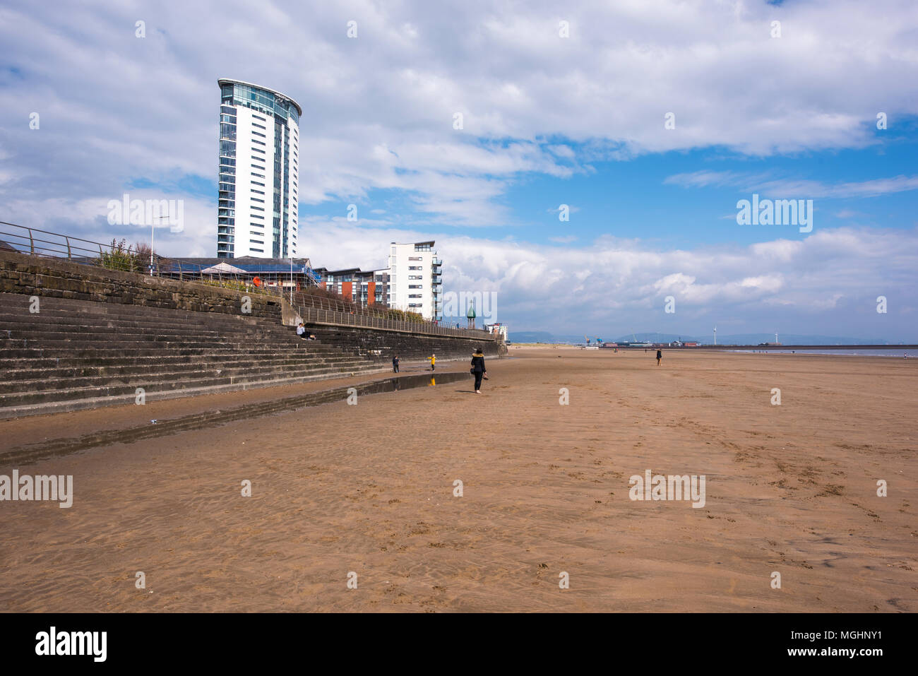 The Millenium Tower, Swansea, South Wales, UK Stock Photo