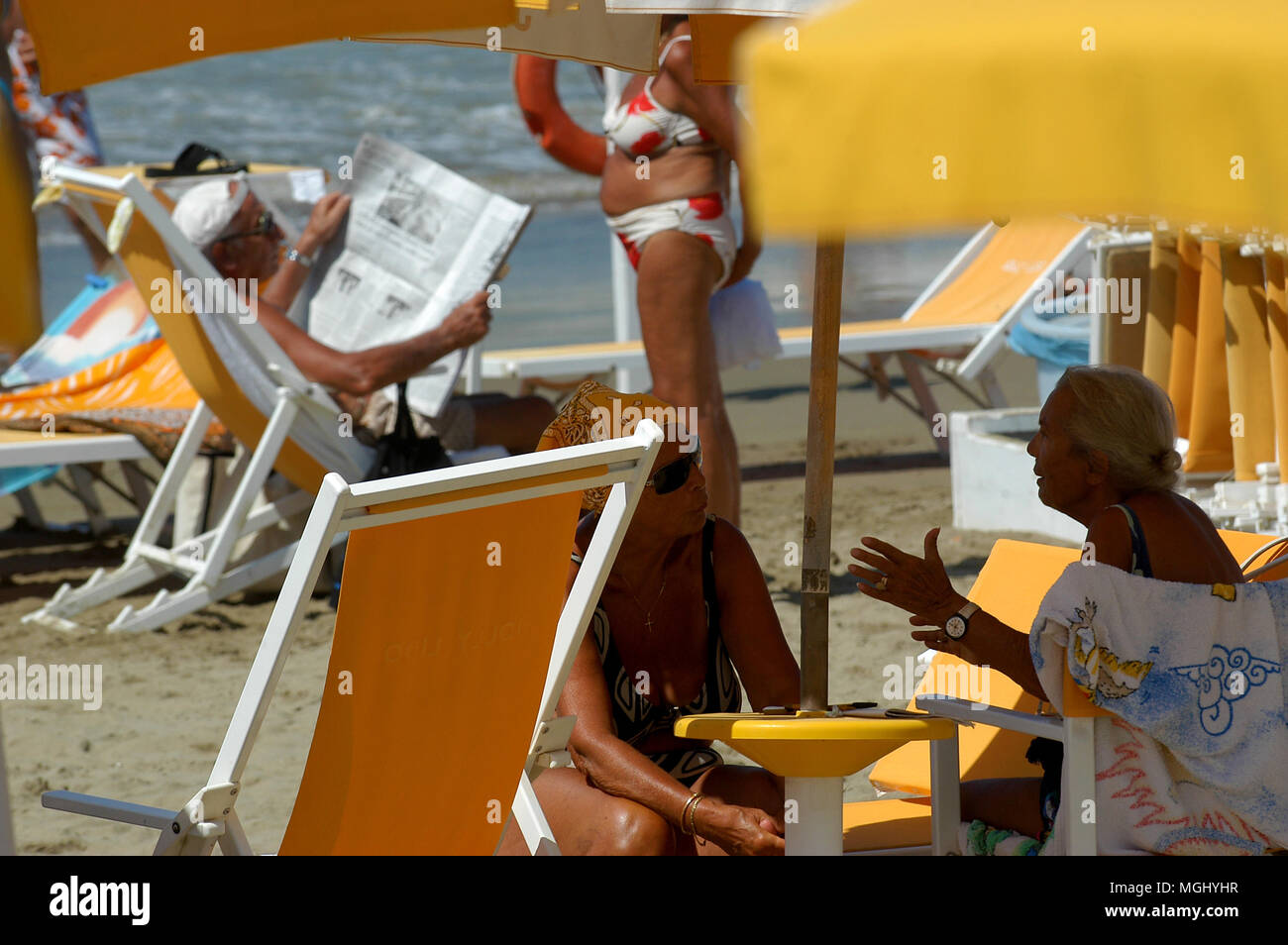 Anzio (Rome). Seaside resort, Summer season. Italy. Stock Photo