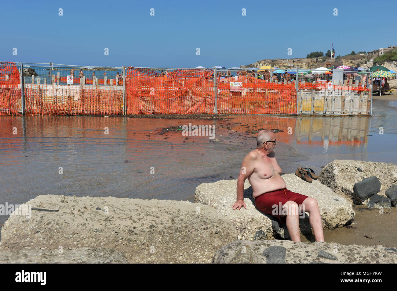 Anzio (Rome). Seaside resort, Summer season. Italy. Stock Photo