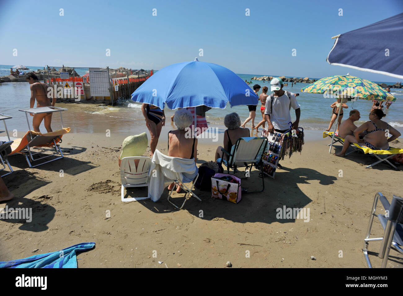 Anzio (Rome). Seaside resort, Summer season. Italy. Stock Photo