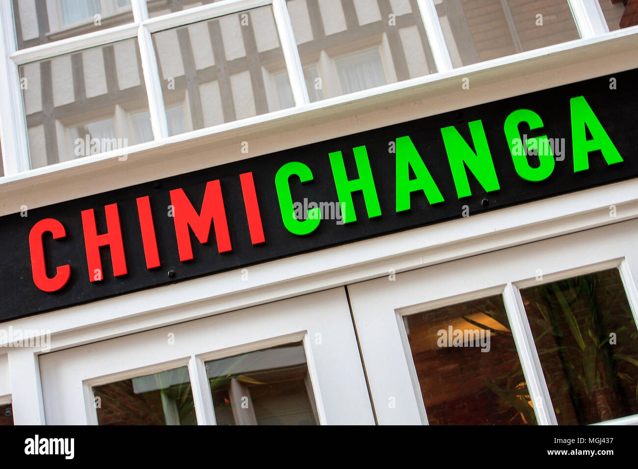 Chimichanga Mexican Restaurant Menu Canterbury UK Illuminated Sign