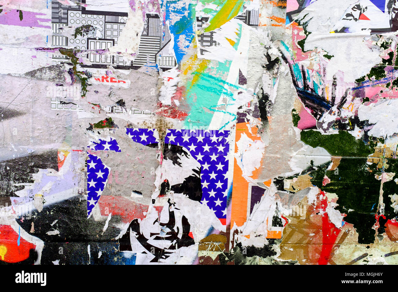 Urban collage decollage hires stock photography and images Alamy