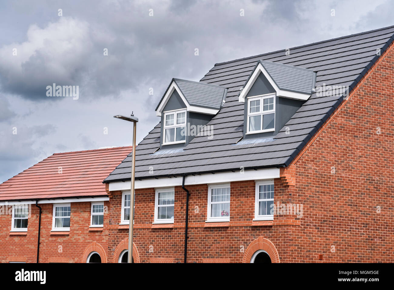 New housing built at Winnington Village, Winnington, Northwich, Cheshire UK. Stock Photo