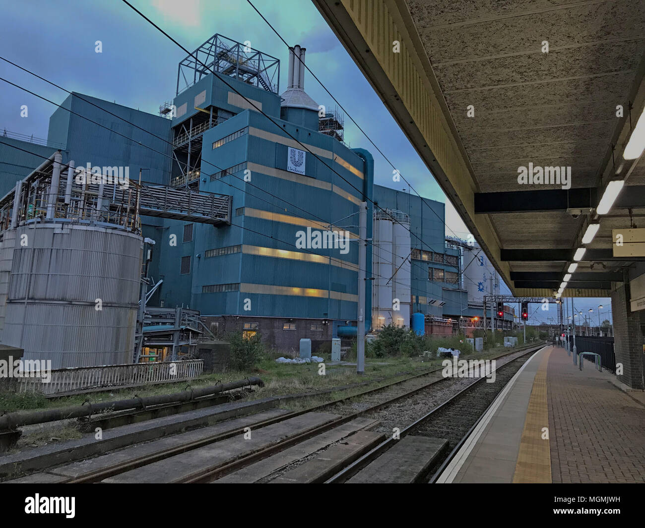 Unilever Persil plant at Warrington Bank Quay Stock Photo