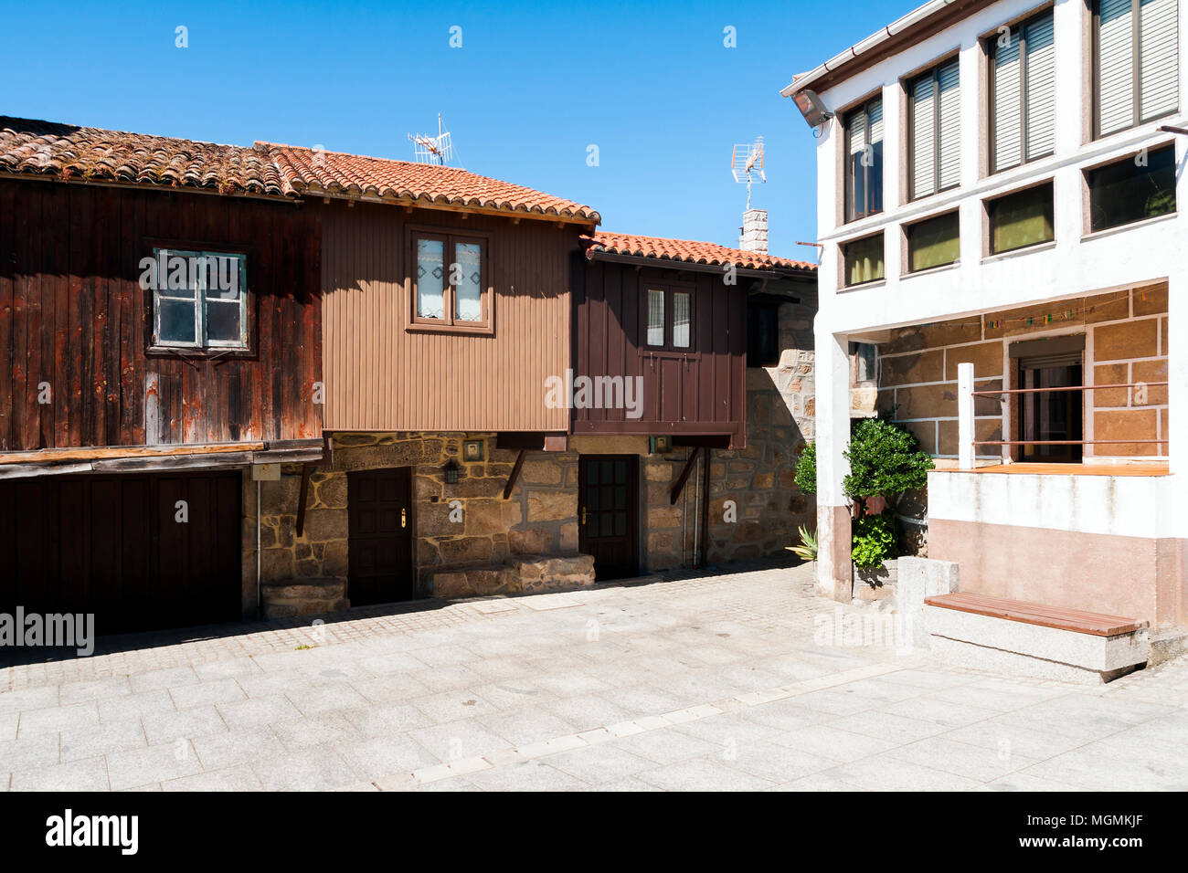 Arquitectura popular. Vilanova dos Infantes (Celanova). Ourense. Galicia. España Stock Photo