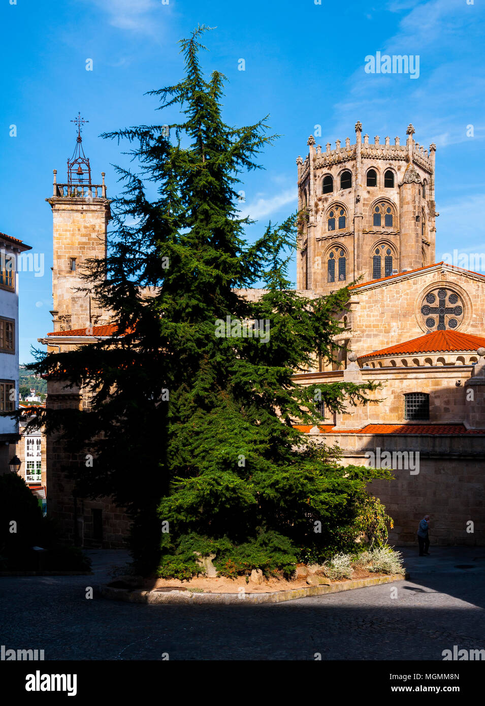 Catedral románica de San Martín. Ourense. Galicia. España Stock Photo