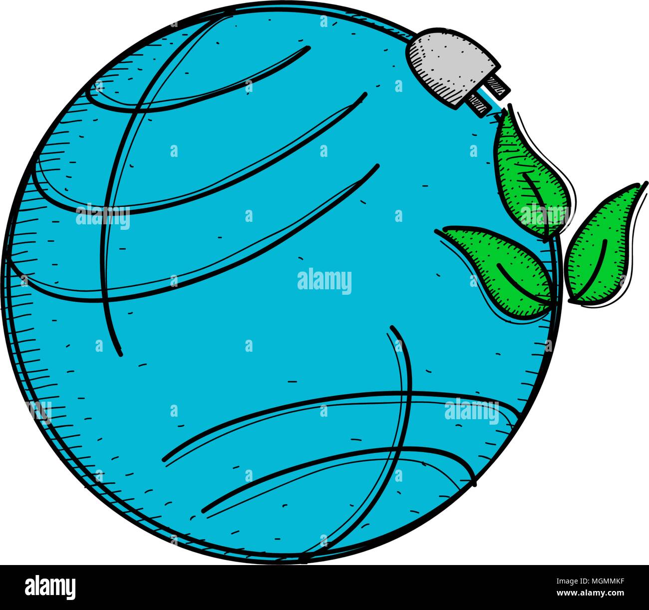Earth Hour 60 Minute Template Stock Vector