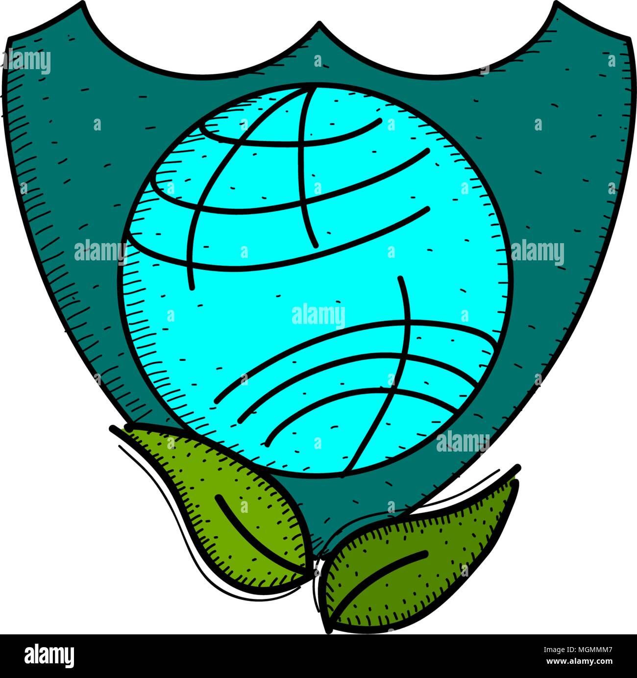 Earth Hour 60 Minute Template Stock Vector