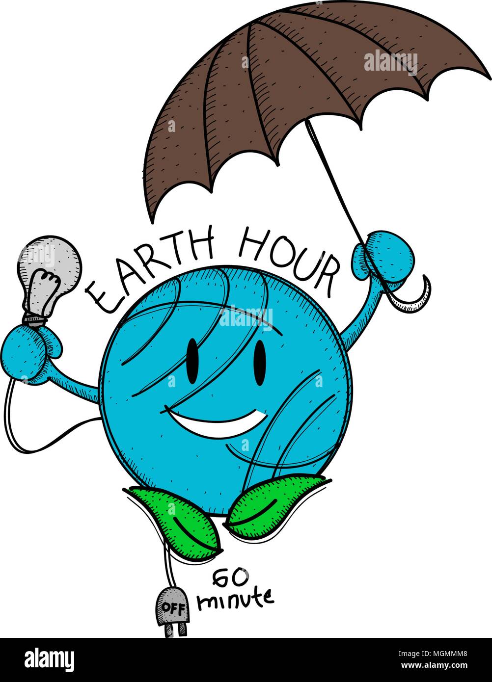Earth Hour 60 Minute Template Stock Vector Image & Art Alamy