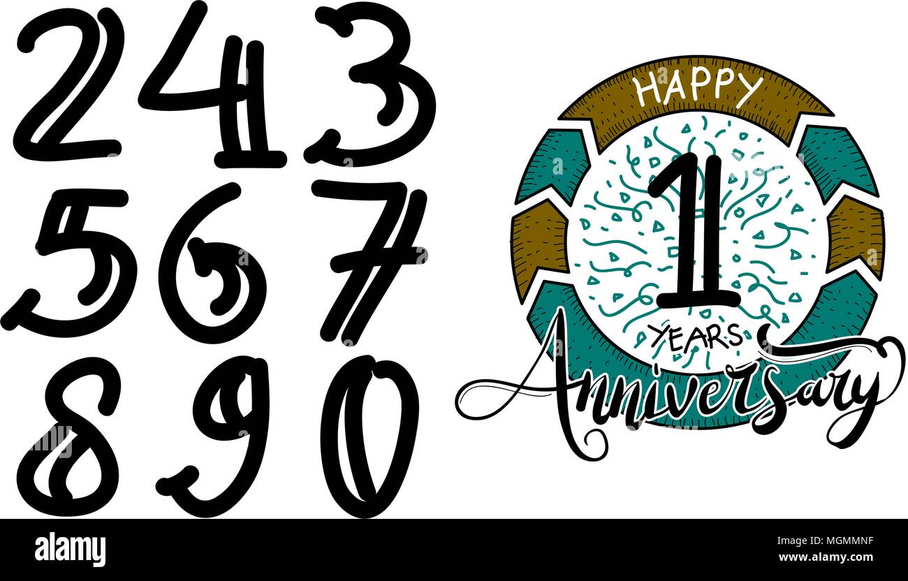 Happy Anniversary Template Vector Stock Vector Image & Art - Alamy