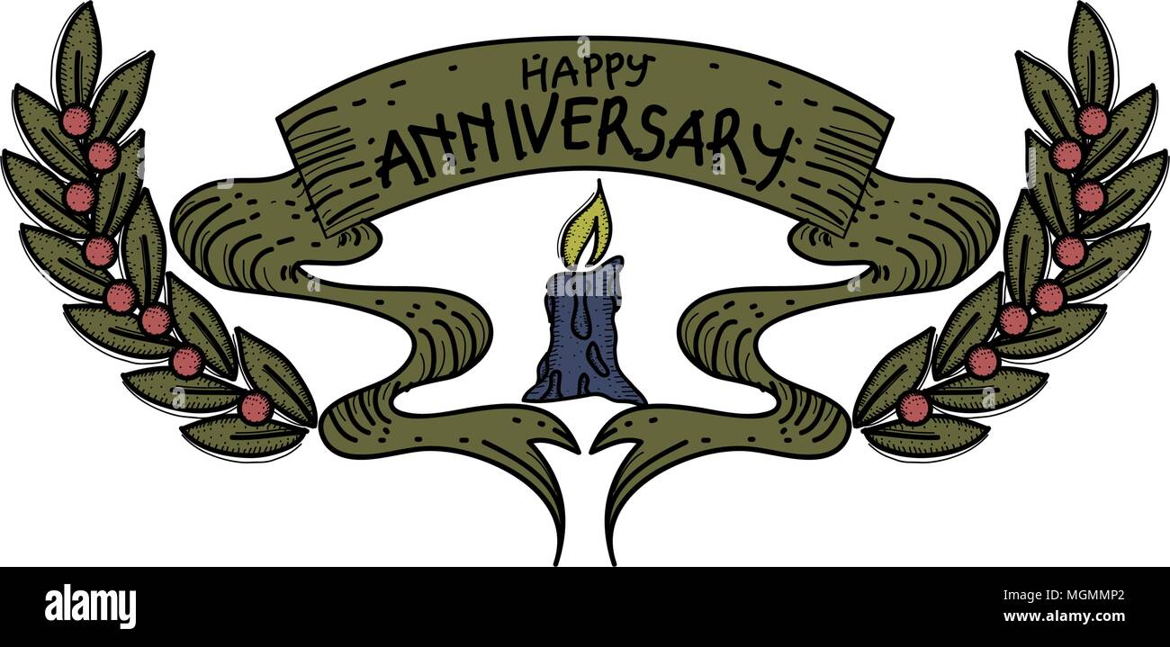 Happy Anniversary Template Vector Stock Vector Image &amp; Art - Alamy