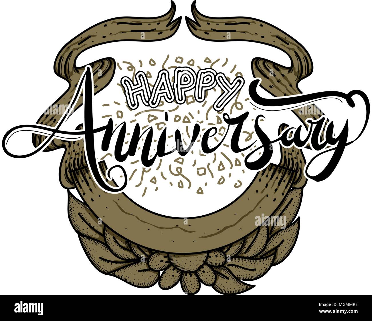 Happy Anniversary Template Vector Stock Vector Image & Art - Alamy
