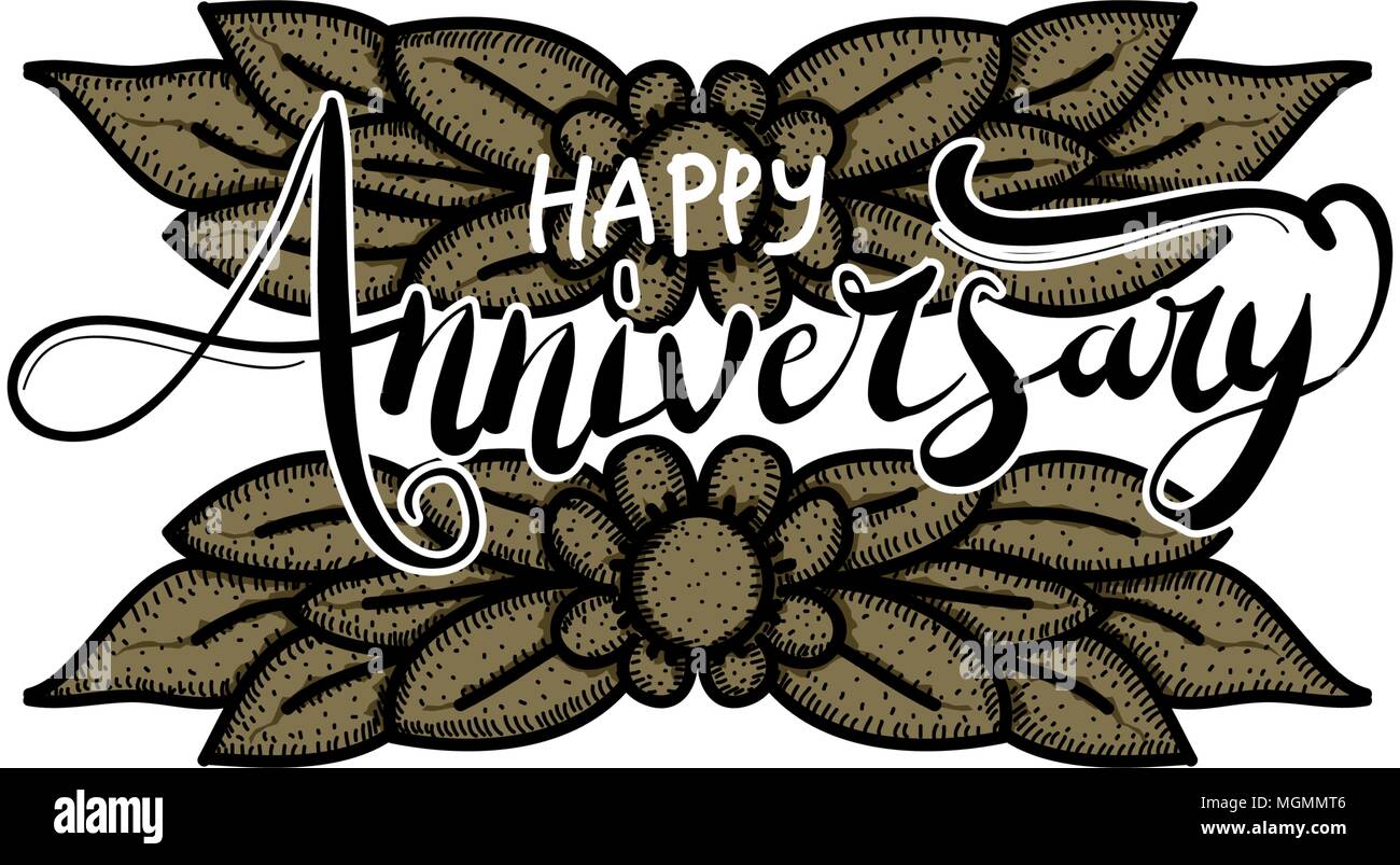 Happy Anniversary Template Vector Stock Vector Image & Art - Alamy