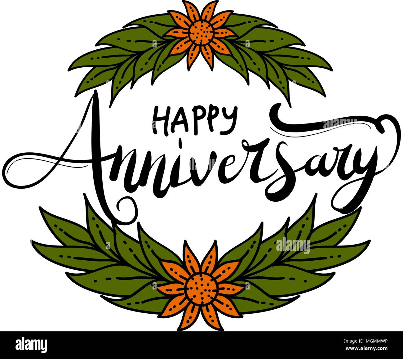 Happy Anniversary Template Vector Stock Vector Image & Art - Alamy