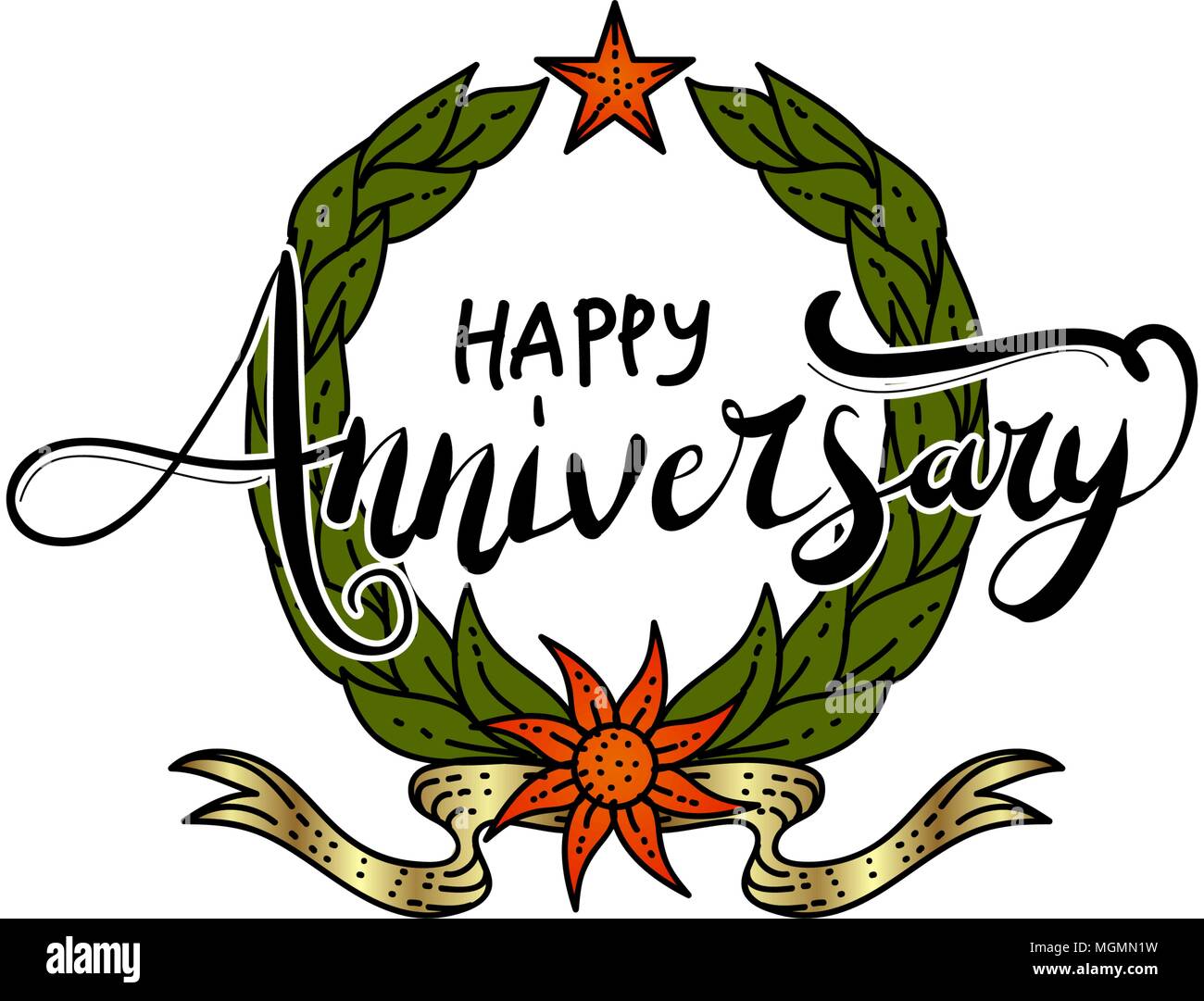 Happy Anniversary Template Vector Stock Vector Image & Art - Alamy