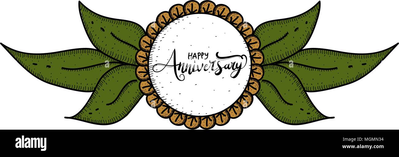 Happy Anniversary Template Vector Stock Vector Image & Art - Alamy