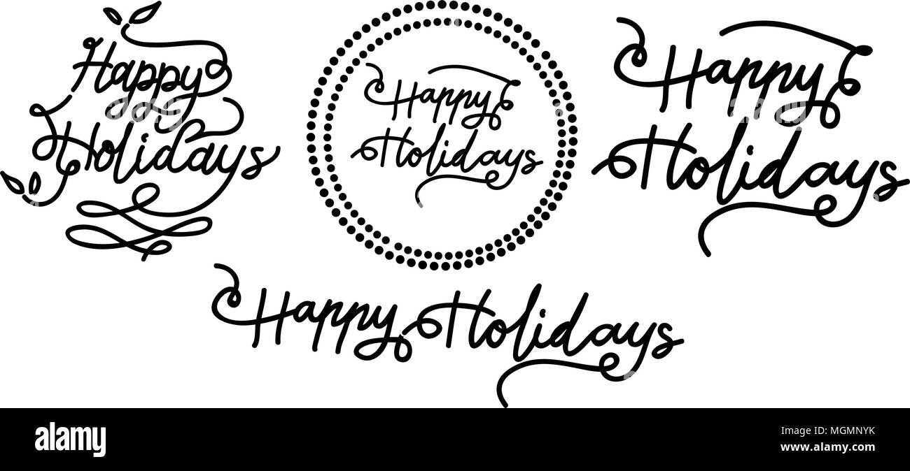 Holidays template Black and White Stock Photos & Images - Alamy