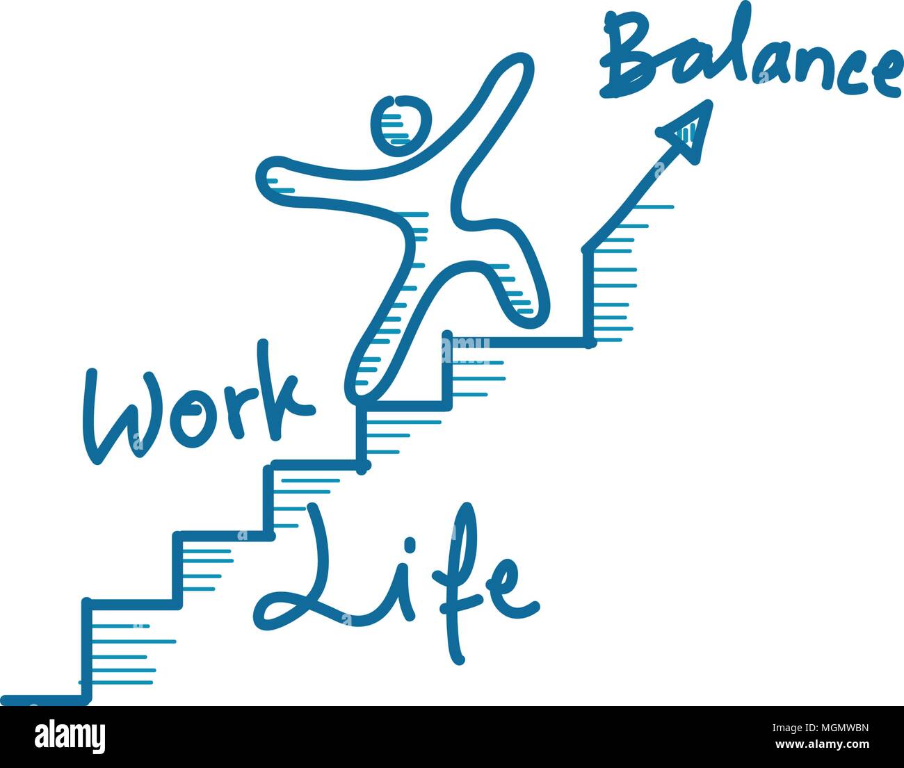 work-life-balance-template-vector-stock-vector-image-art-alamy