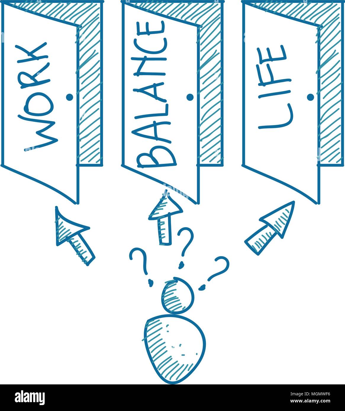 work-life-balance-template-vector-stock-vector-image-art-alamy