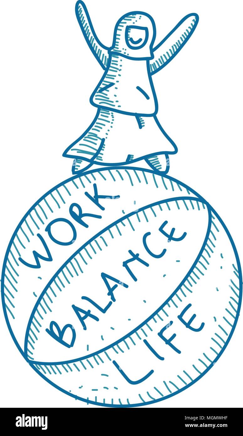 Work Life Balance Template Vector Stock Vector Image & Art - Alamy