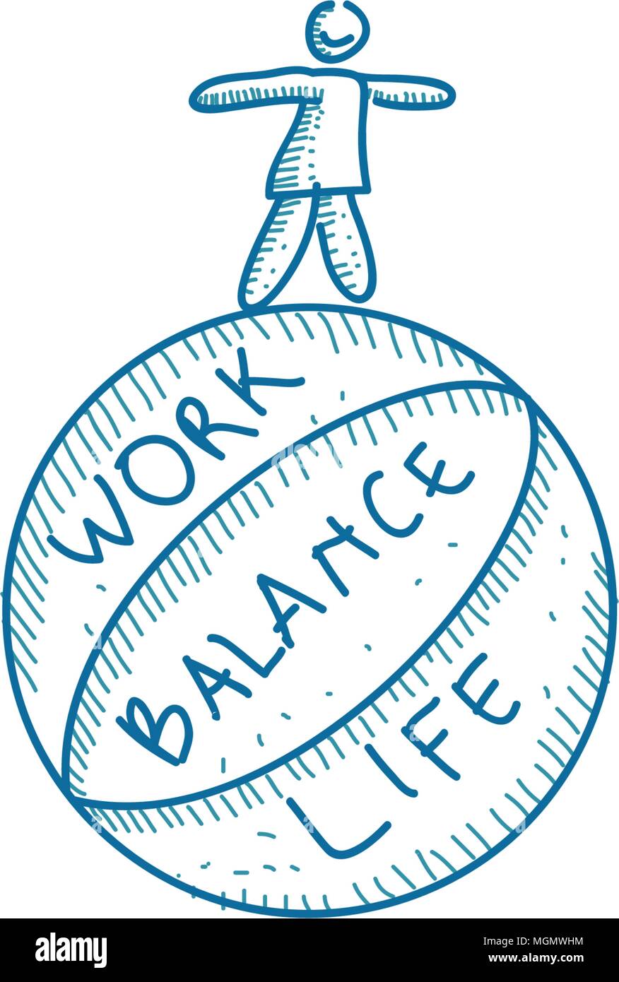 Work Life Balance Template Vector Stock Vector Image & Art - Alamy