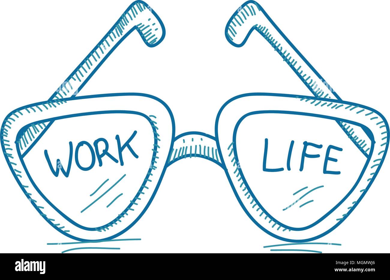 Work Life Balance Template Vector Stock Vector Image & Art - Alamy