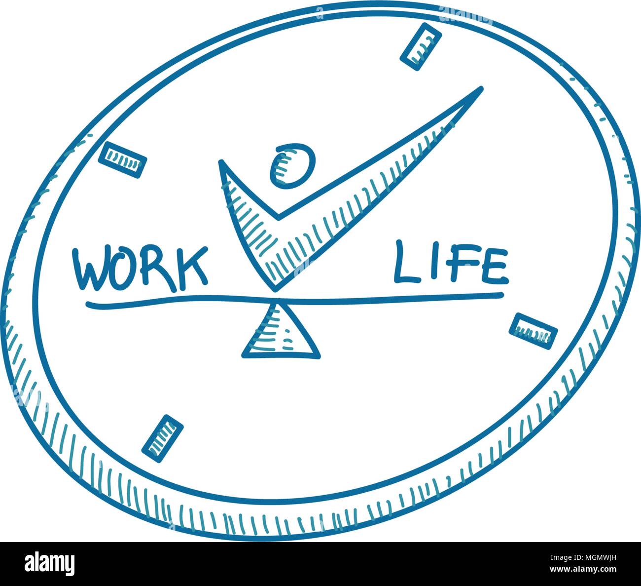 Work Life Balance Template Vector Stock Vector Image & Art - Alamy