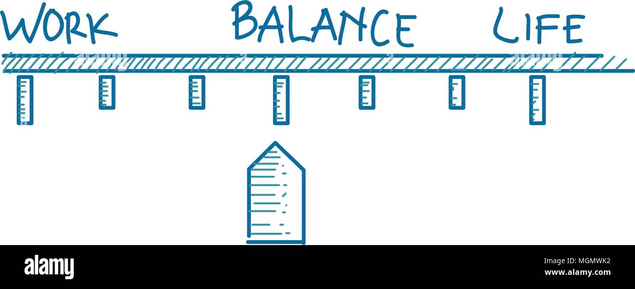Work Life Balance Template Vector Stock Vector Image & Art - Alamy