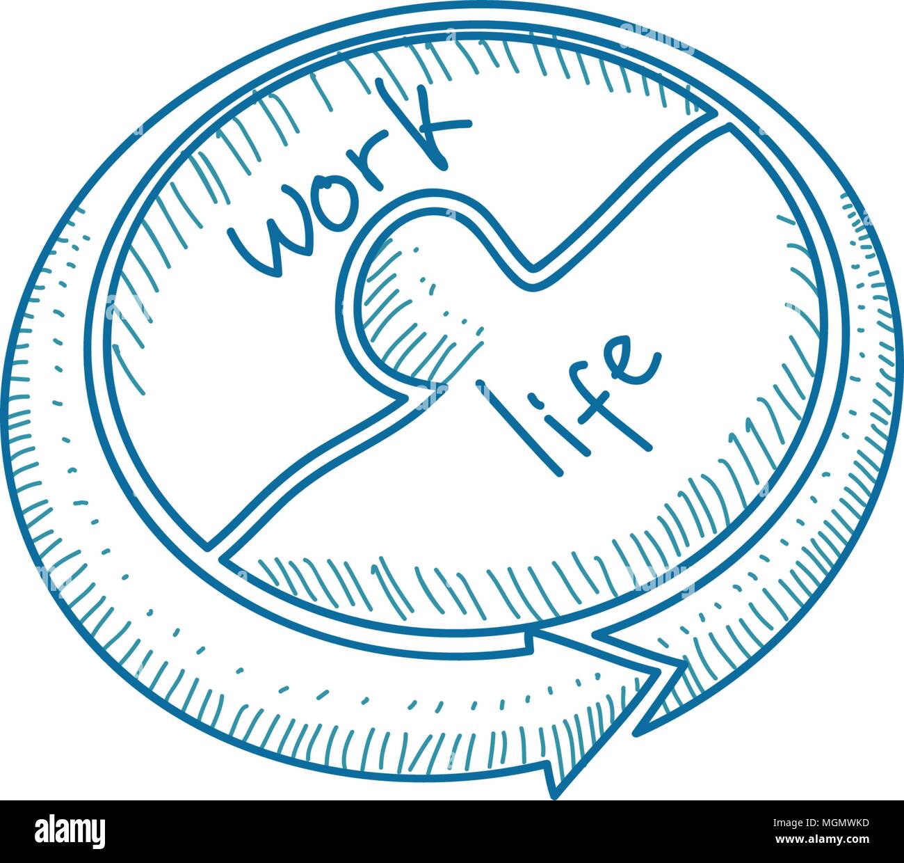 work-life-balance-template-vector-stock-vector-image-art-alamy