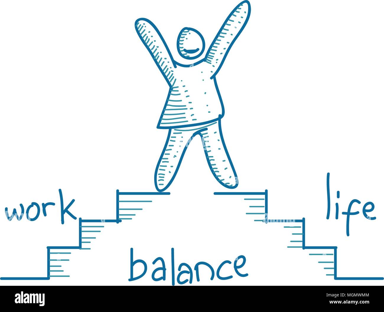 Work Life Balance Template Vector Stock Vector Image & Art - Alamy