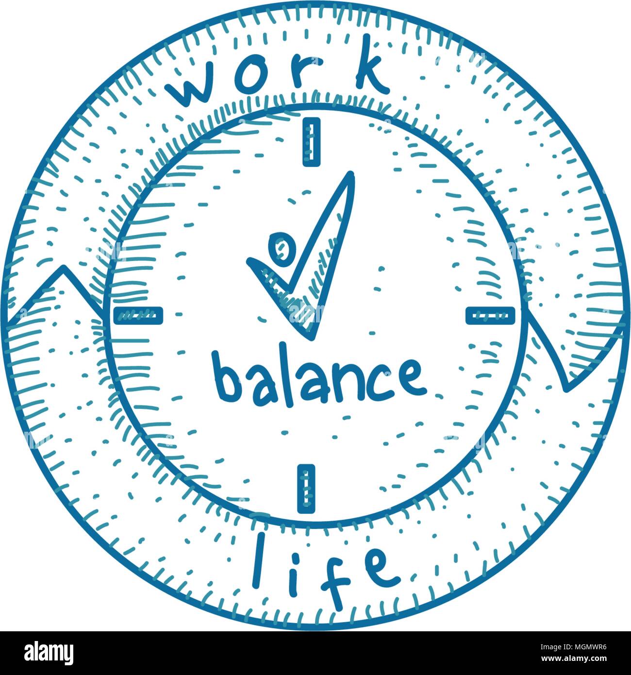 Work Life Balance Template Vector Stock Vector Image & Art - Alamy
