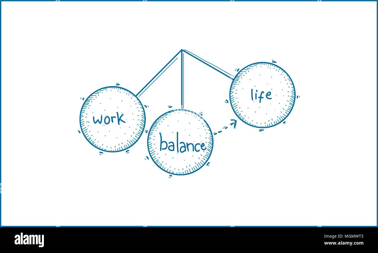 Work Life Balance Template Vector Stock Vector Image & Art - Alamy