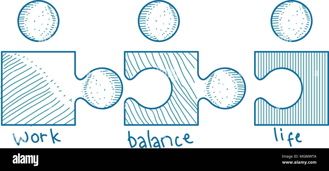 Work Life Balance Template Vector Stock Vector Image & Art - Alamy