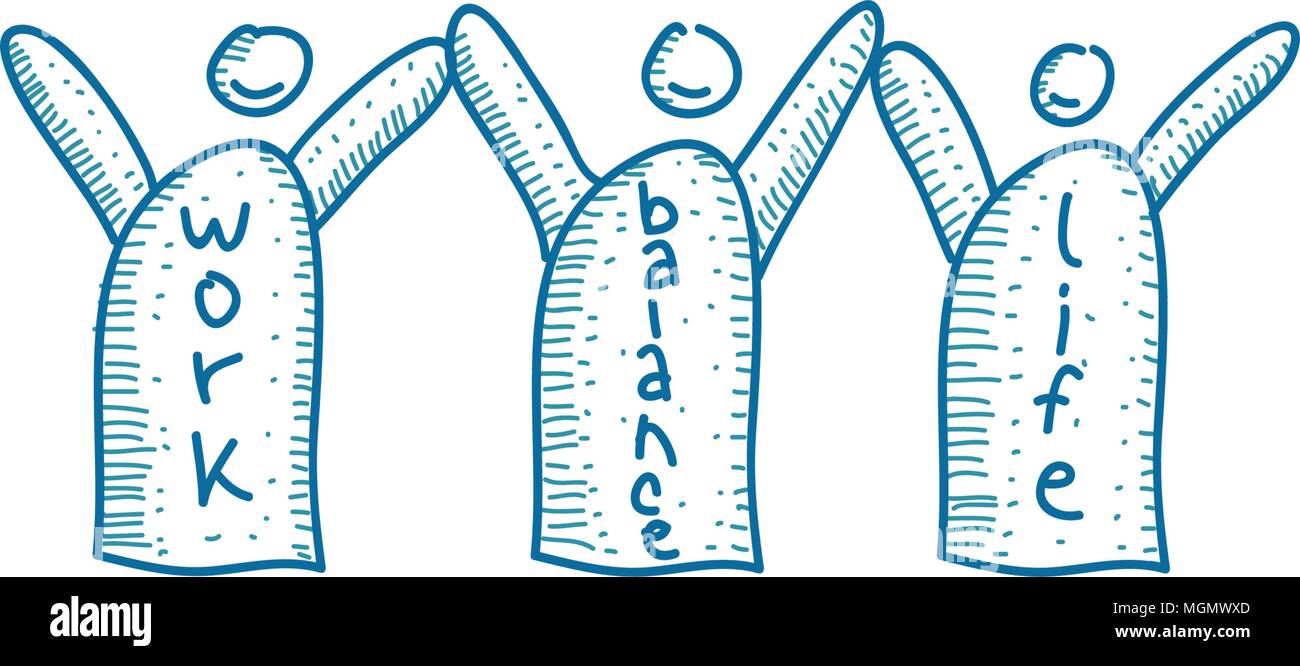 Work Life Balance Template Vector Stock Vector Image & Art - Alamy