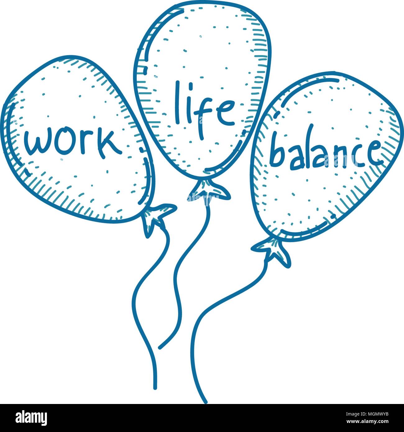 Stress balloon Stock Vector Images - Alamy