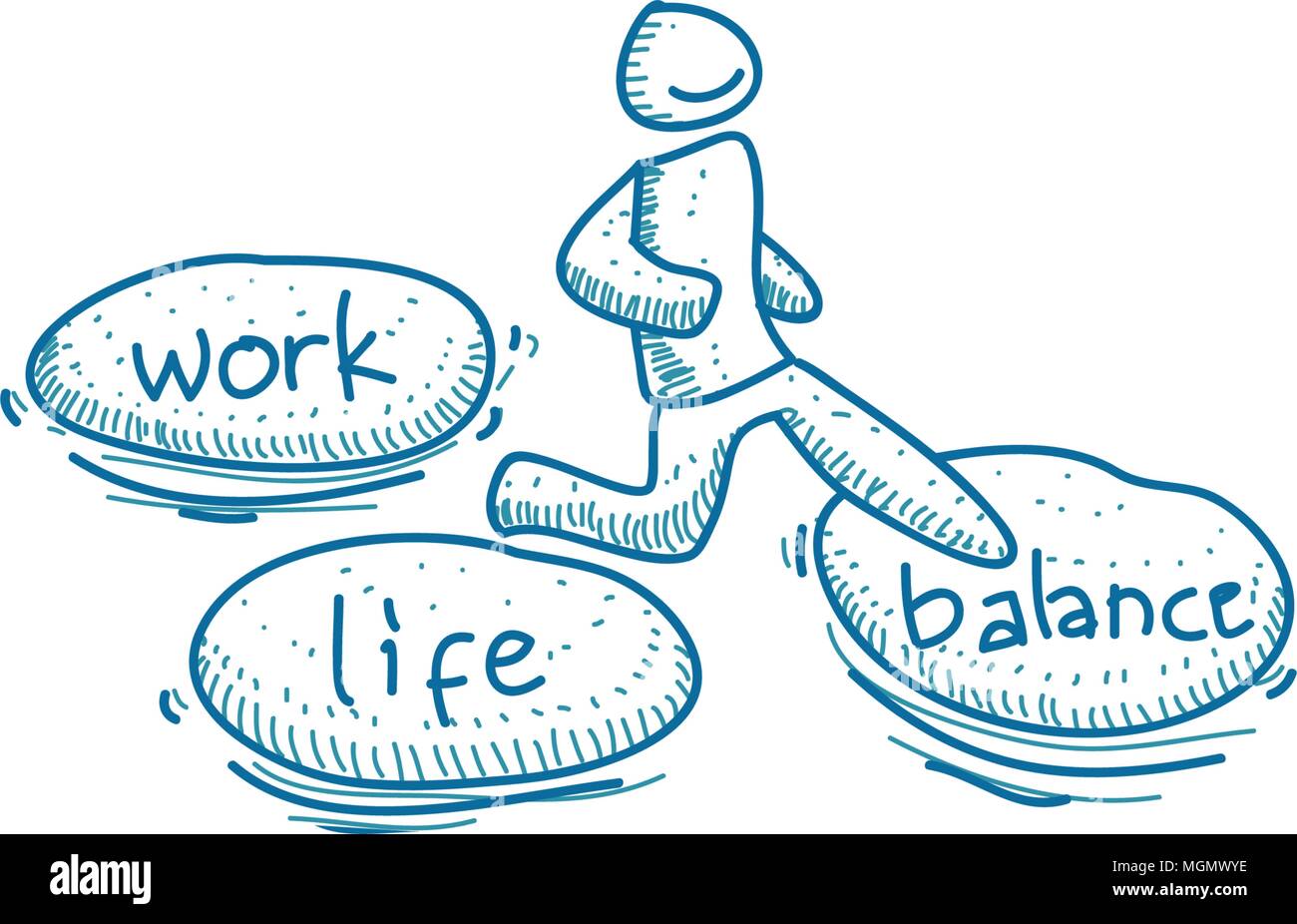 Work Life Balance Template Vector Stock Vector Image & Art - Alamy