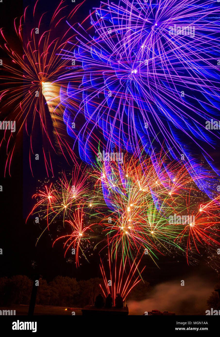 Lake Madison and the City of Madison, South Dakota celebrate the 4th of