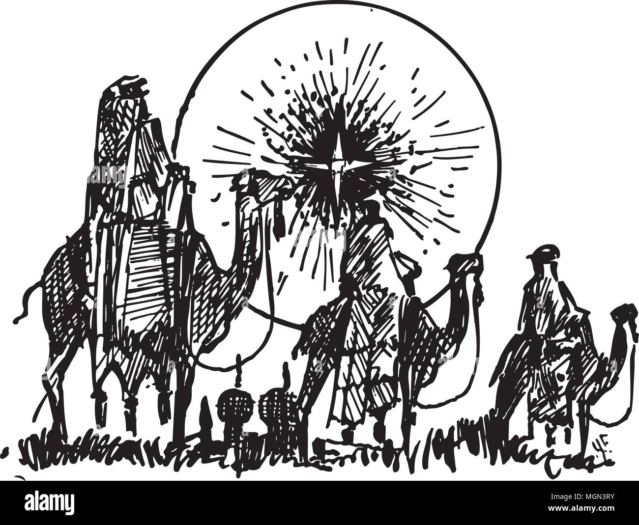 Three wise men star Stock Vector Images - Alamy