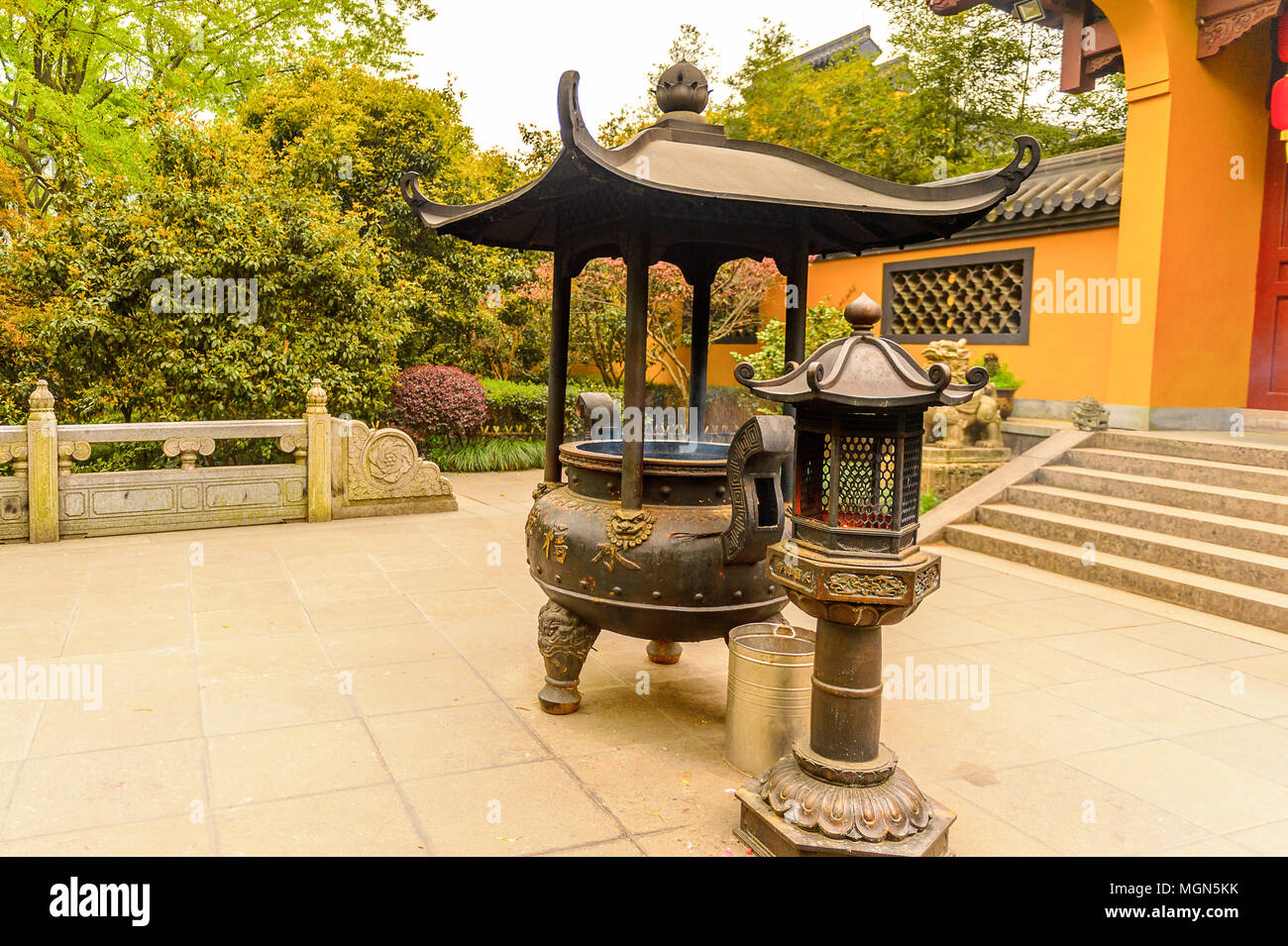 Lingyin Temple (Temple of the Soul's Retreat) complex. One of the