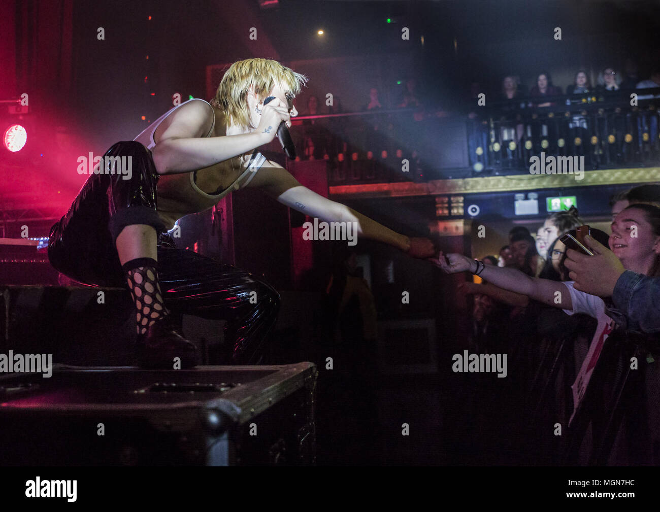 MØ performing live in concert at Manchester O2 Ritz Featuring: MØ Where ...