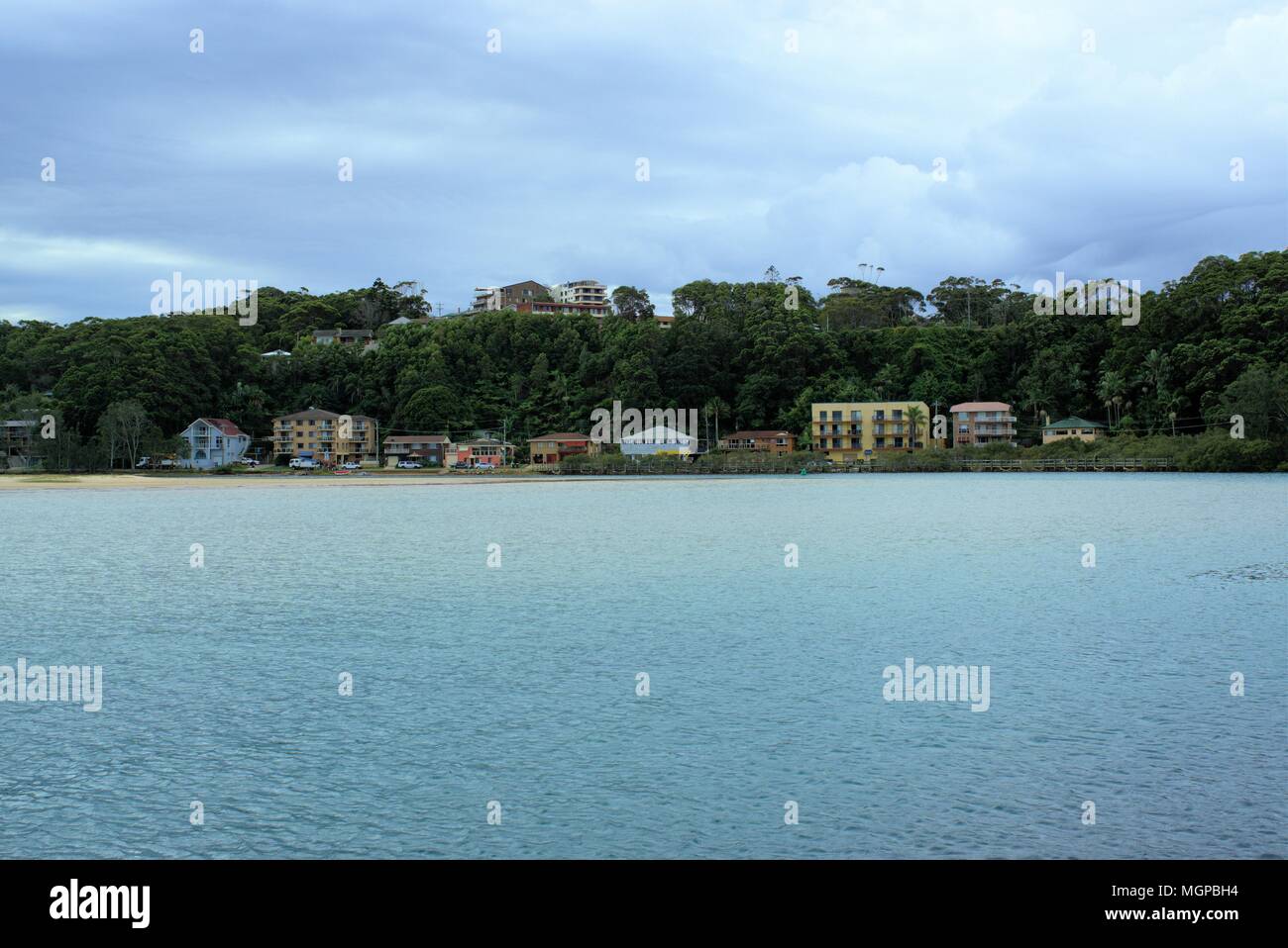 Waterfront Houses in Australia facing river Stock Photo Alamy